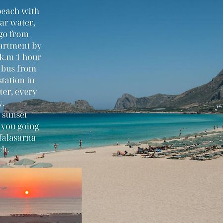 Center Manolia Dream 3 Bedroom Apartment 100M Away From The Beach Chania  Buitenkant foto